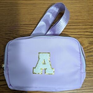 Source Unknown Lavender Pouch with Gold Accent